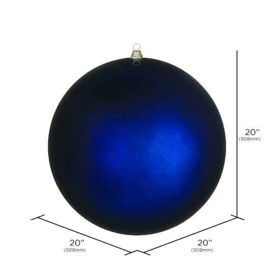 Vickerman 20" Giant Matte Ball Christmas Ornament